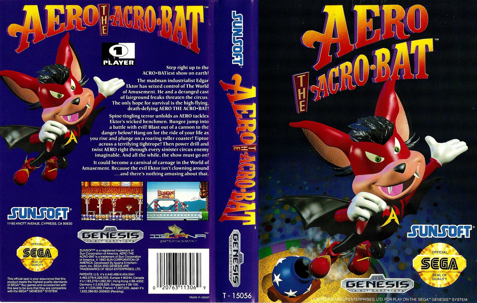 Aero the Acro-Bat para Sega Mega Drive - Genesis