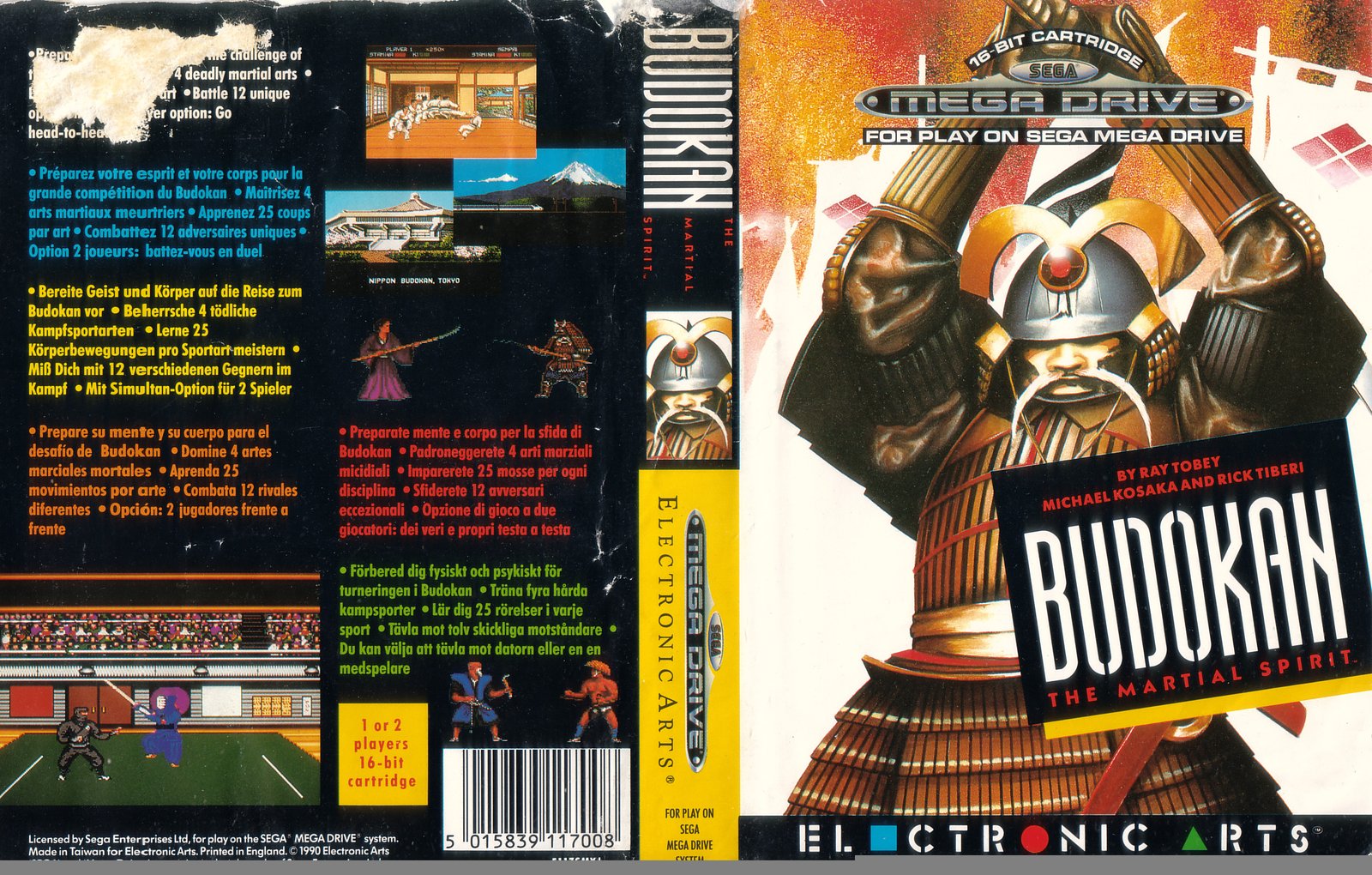 Ficha T cnica De Budokan The Martial Spirit Para Sega Mega Drive 