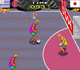 Disparo especial en Back Street Soccer